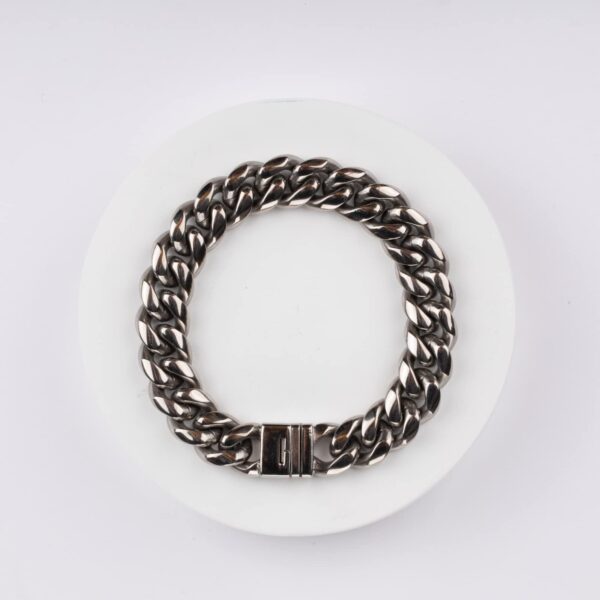Men's Link Bracelets, Stainless Steel, Adjustable - Image 2
