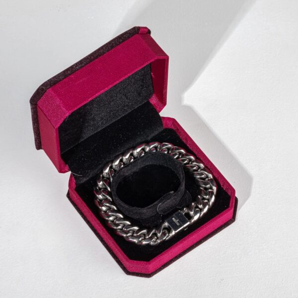 Men's Link Bracelets, Stainless Steel, Adjustable - Image 3