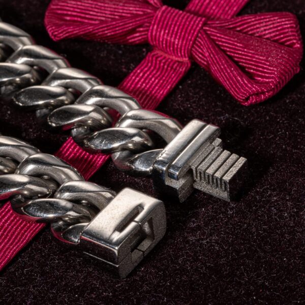 Men's Link Bracelets, Stainless Steel, Adjustable - Image 5