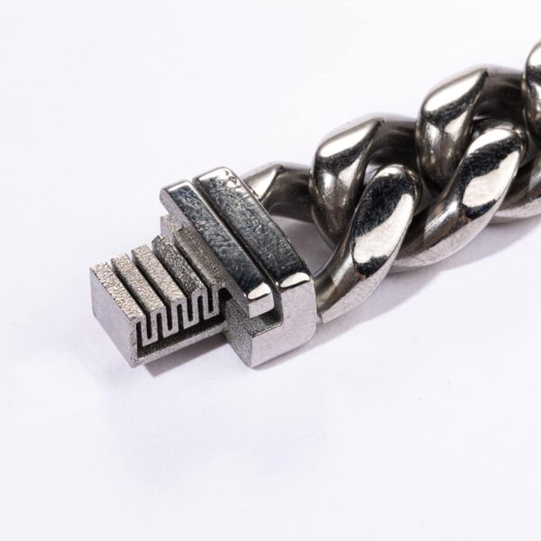 Men's Link Bracelets, Stainless Steel, Adjustable - Image 6
