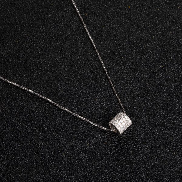 Ladies Sterling Silver Necklace Small Waist Pendant Necklace Delicate Jewelry Birthday Valentine's Day Gift for Daughter Wife Mom - 图片 6