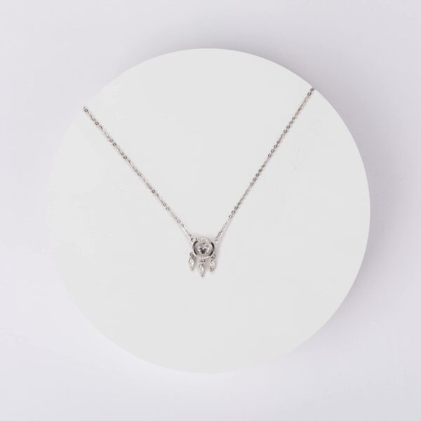 Women Sterling Silver Necklace Animal Pendant Necklace Delicate Jewelry Birthday Valentine's Day Gift for Daughter Wife Mom - 图片 3